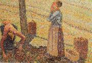 Camille Pissarro Detail of Pick  Apples Spain oil painting artist